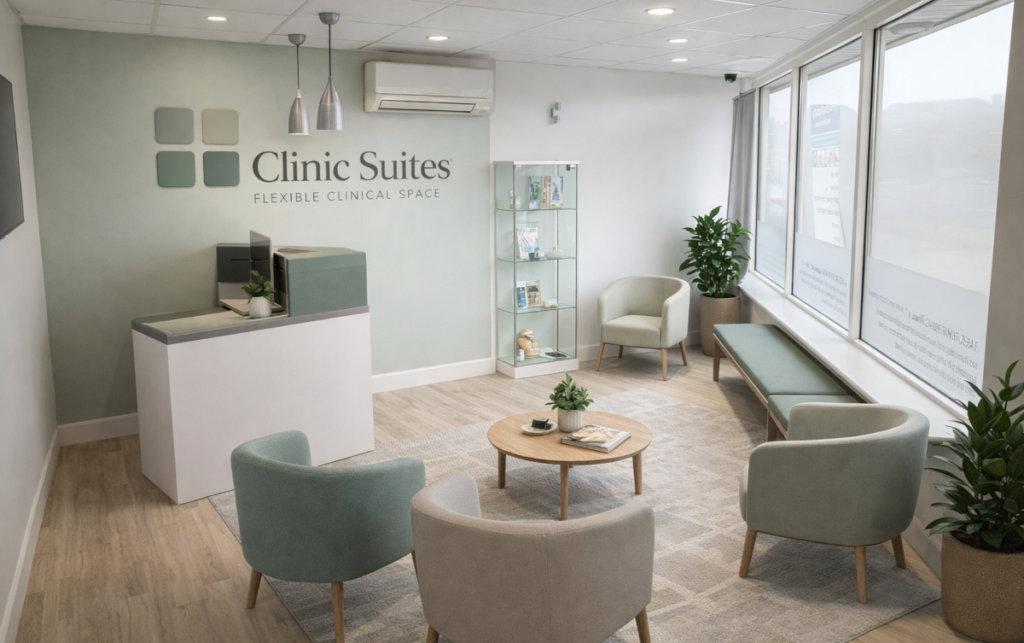 Conceptualised Image Of Clinic Suites Fylde Reception