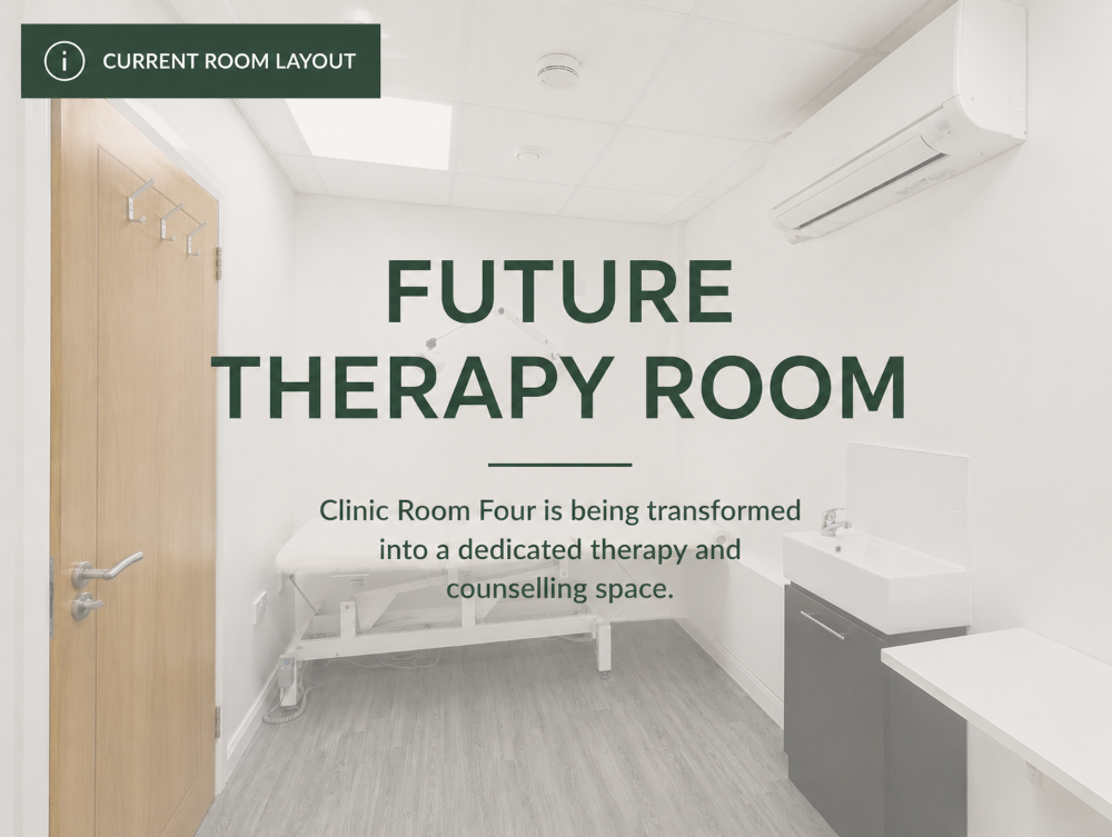 Dedicated Therapy Room Coming Soon